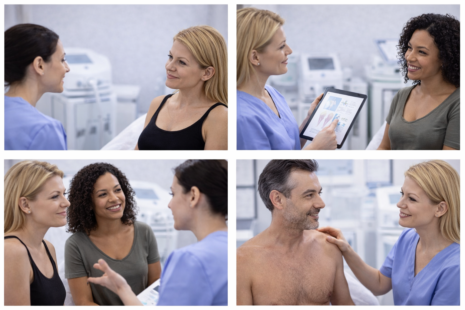 Collage of approach values