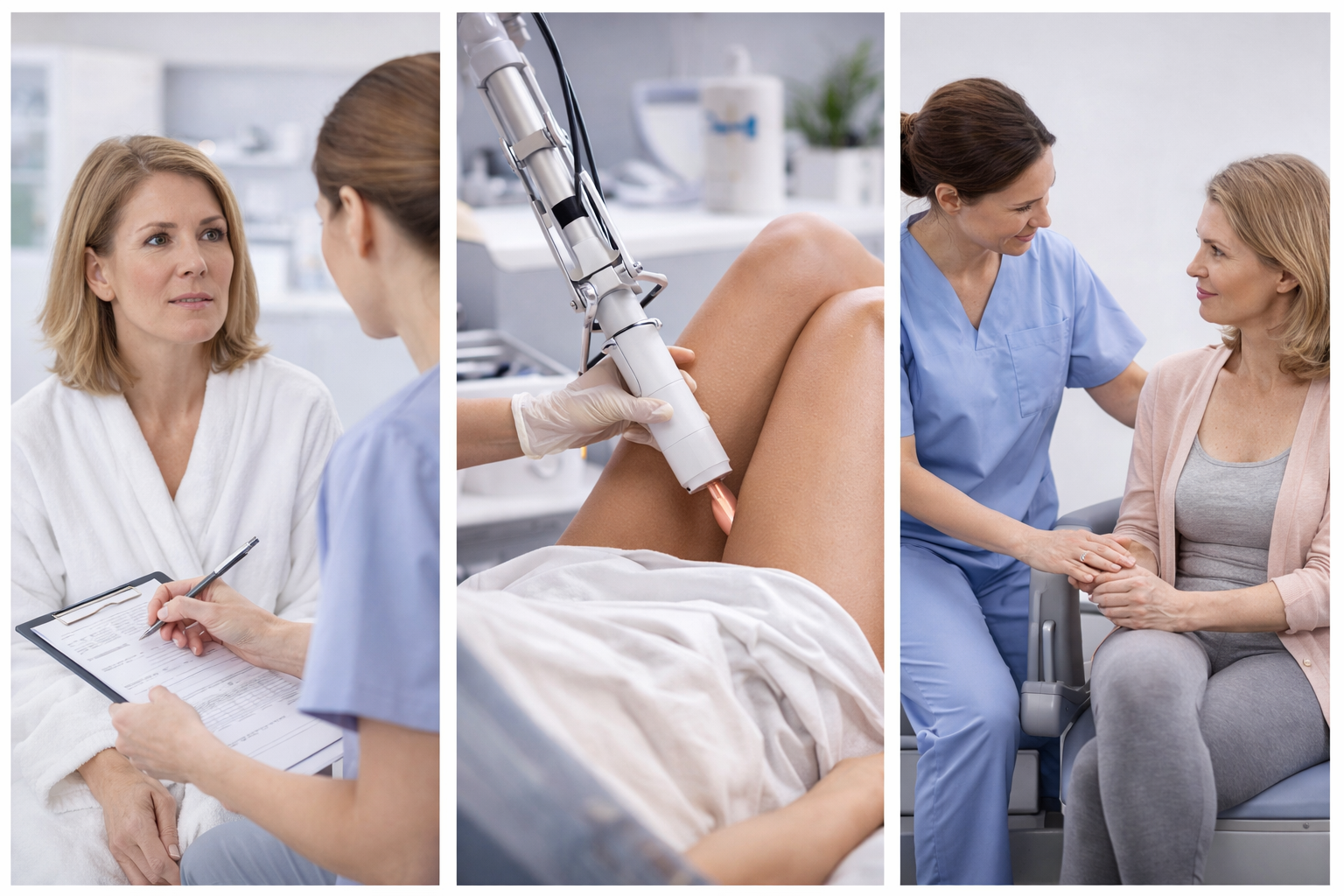 Collage of intimate wellness